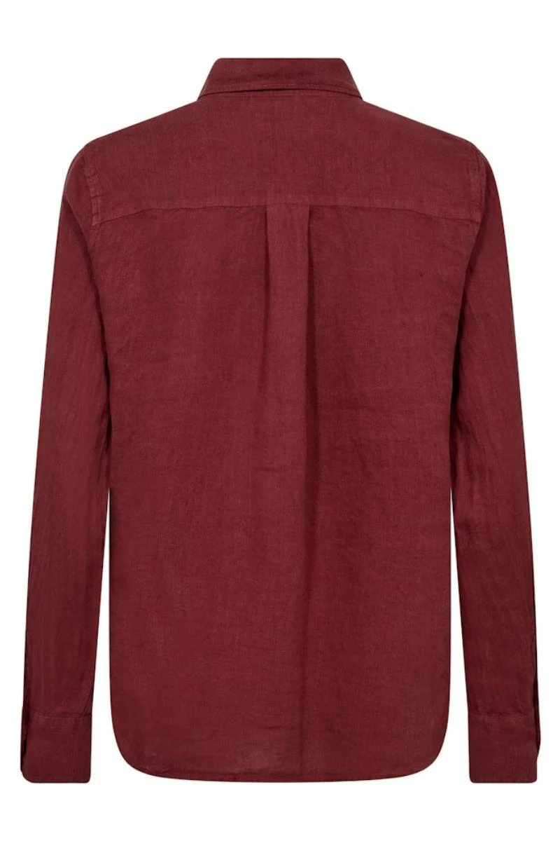 Martina Linen Shirt | Cowhide | Skjorte fra Mos Mosh - Image 2