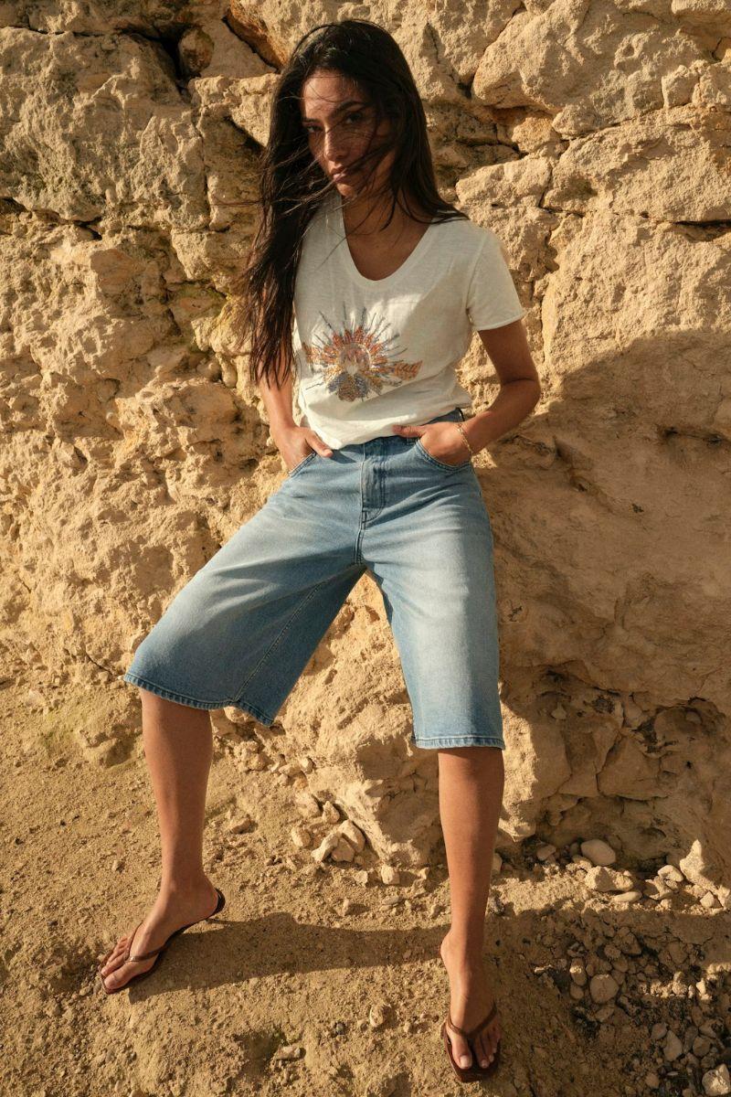 Mathilde Urban Shorts Shorts | Light Blue | Shorts fra Mos Mosh - Image 3