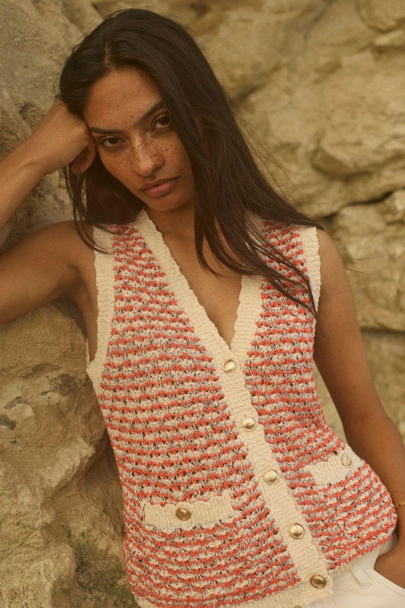 Miah Knit Vest | Emberglow | Vest fra Mos Mosh - Image 2