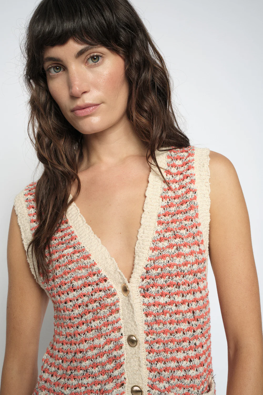 Miah Knit Vest | Emberglow | Vest fra Mos Mosh - Image 4