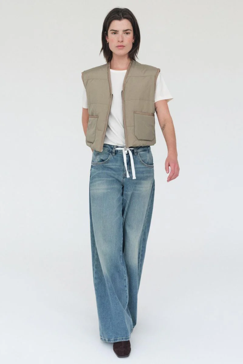 Milo String Jeans Long | Mid Blue | Jeans fra Mos Mosh - Image 13