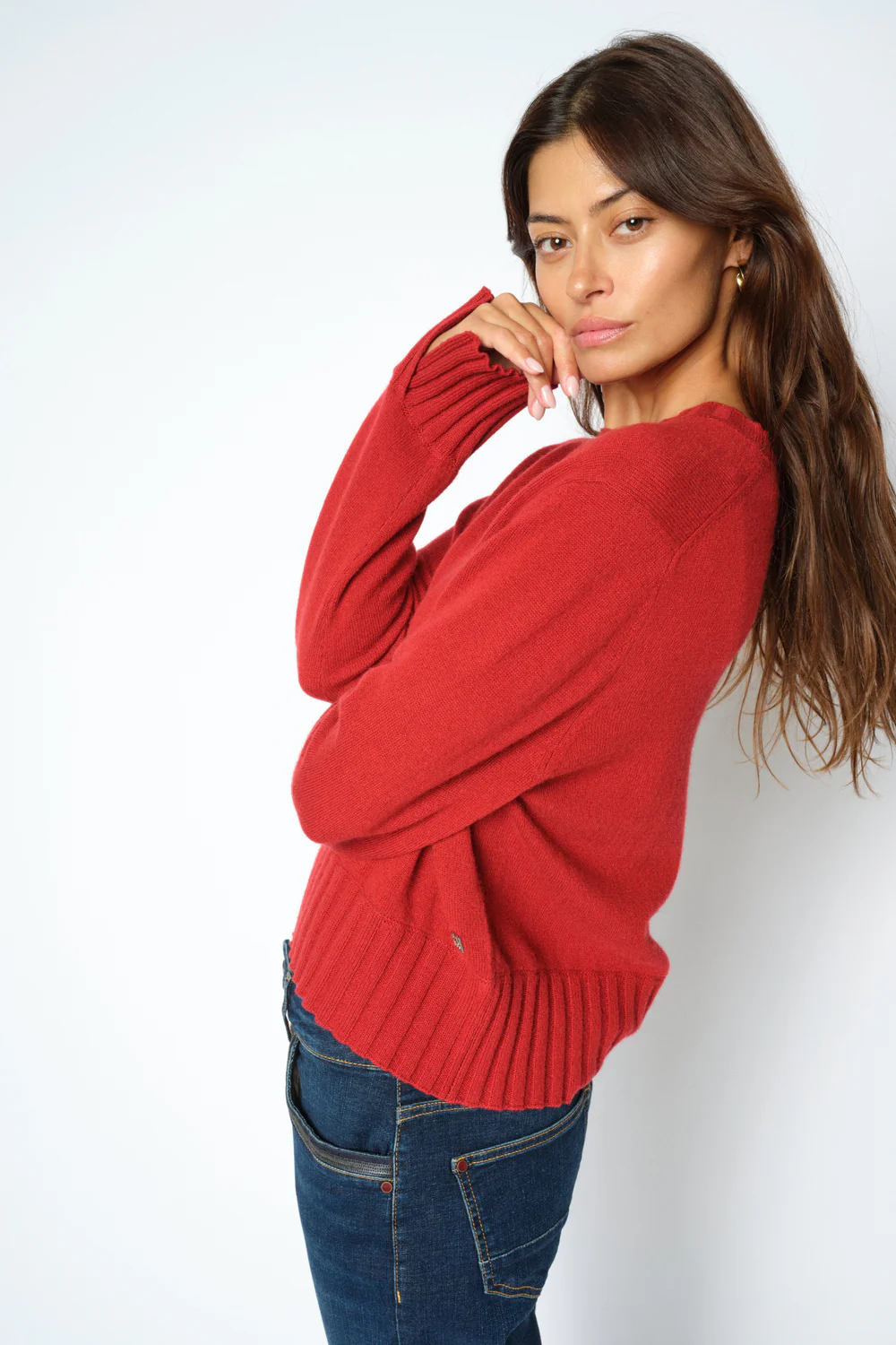 Moria Cashmere Crewneck knit | Lava Falls | Strik fra Mos Mosh - Image 3