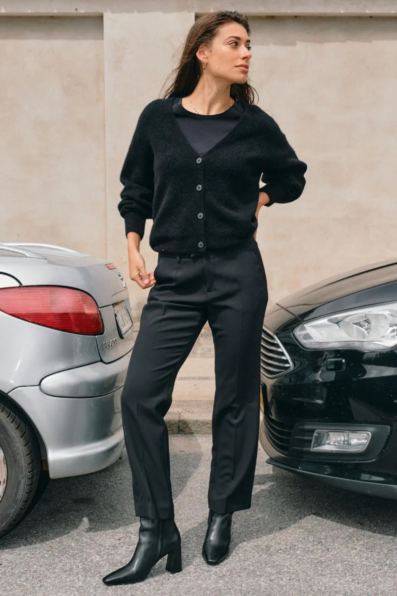 Myla Miley Pant Ankle | Black | Bukser fra Mos Mosh - Image 5