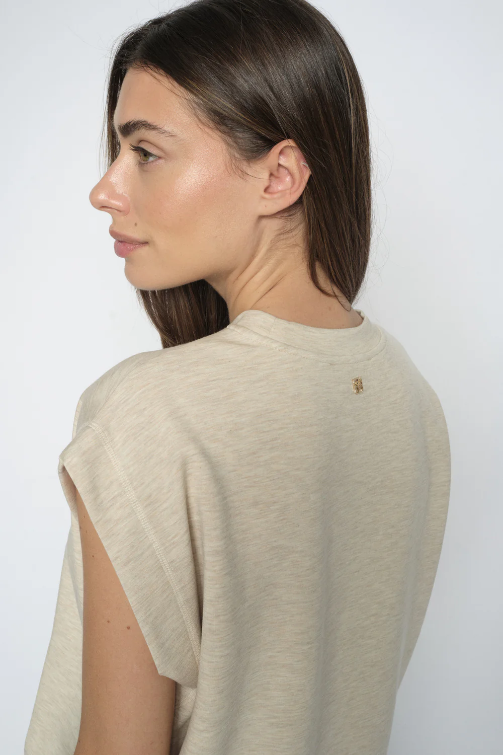 Namara O-SL Sweatshirt | Sesame | Bluse fra Mos Mosh - Image 7
