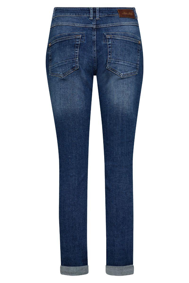 Naomi Ricamo Jeans Regular | Mid Blue | Jeans fra Mos Mosh - Image 2
