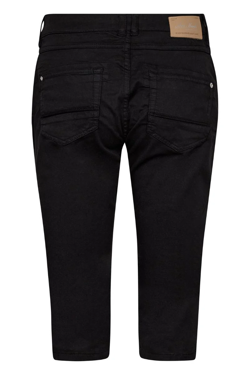 Naomi Treasure Pant Capri | Black | Bukser fra Mos Mosh - Image 2