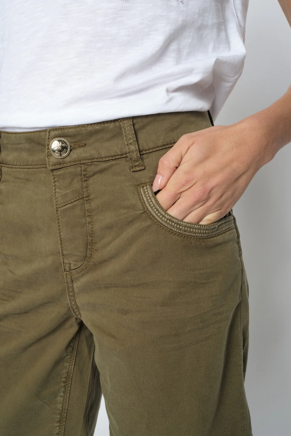 Naomi Treasure Shorts Shorts | Burnt Olive | Shorts fra Mos Mosh - Image 3