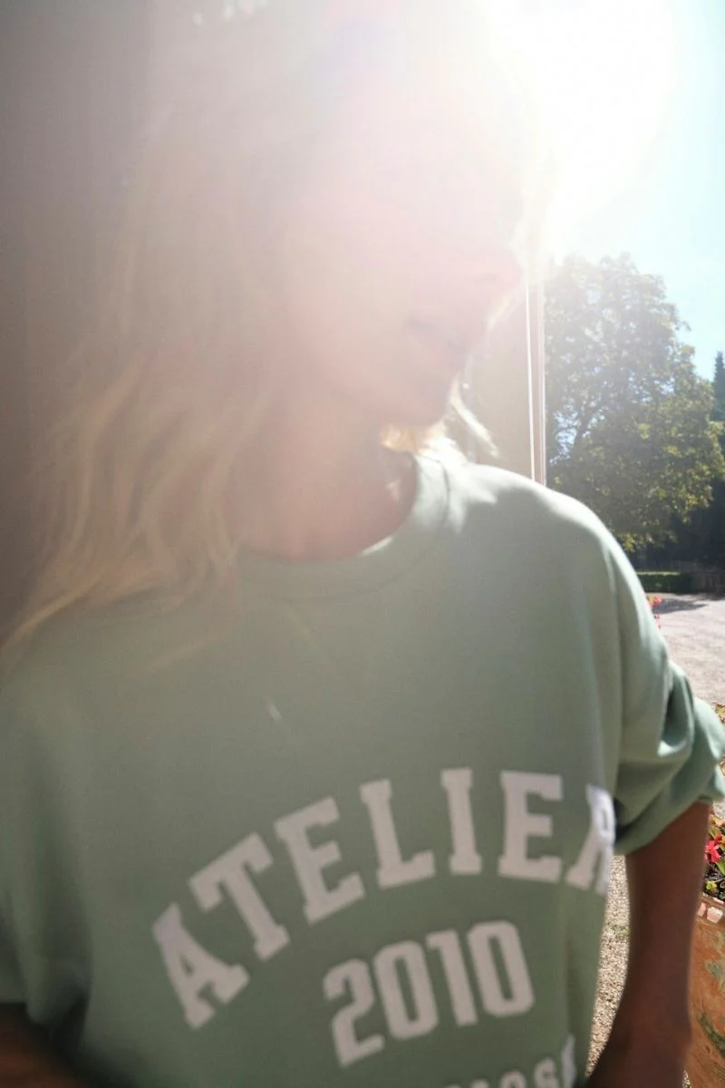 Nima O-LS Sweatshirt | Turf Green | Bluse fra Mos Mosh - Image 4
