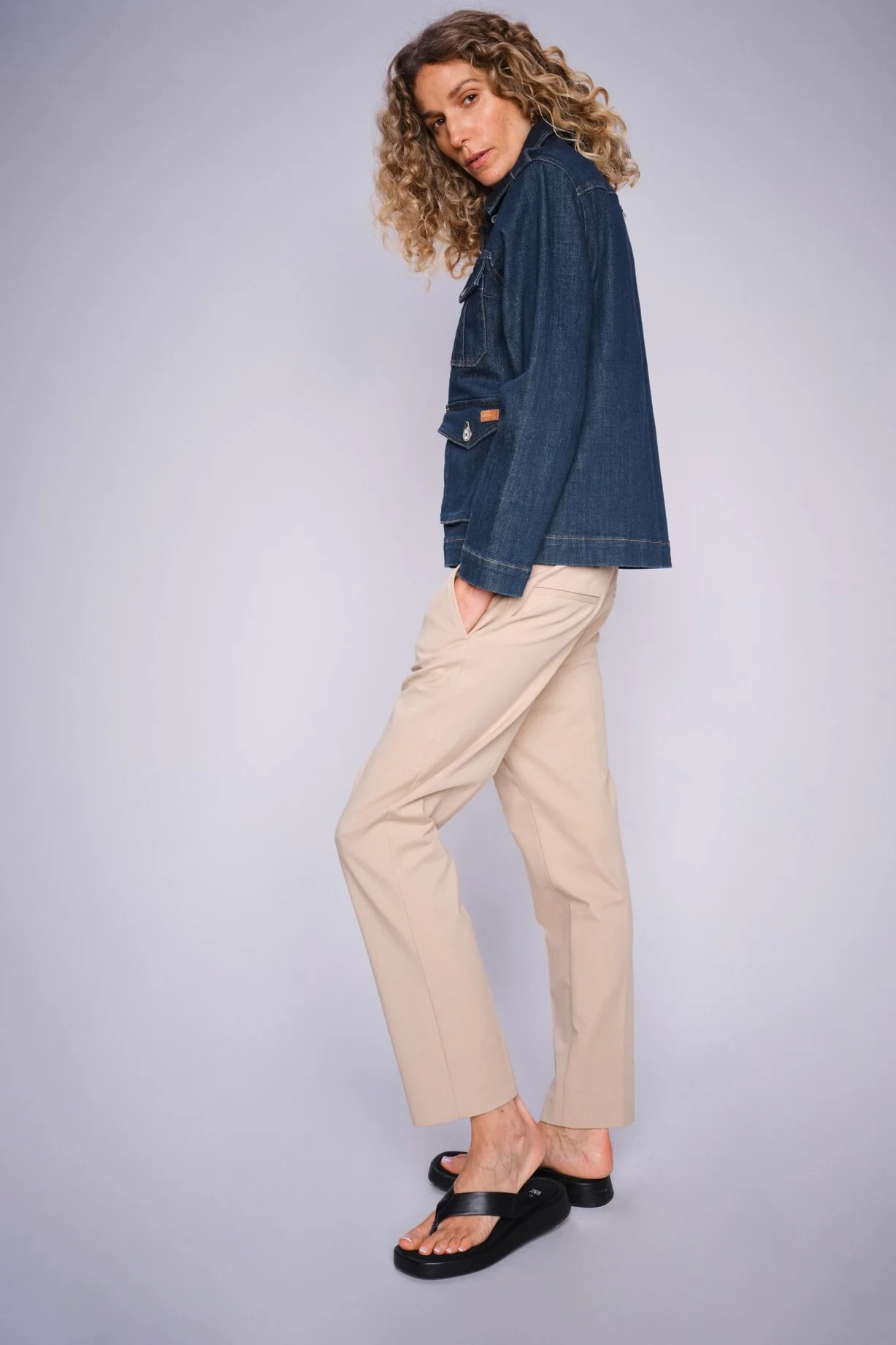 Nora Estelle Pant Cropped | Sesame | Bukser fra Mos Mosh - Image 3