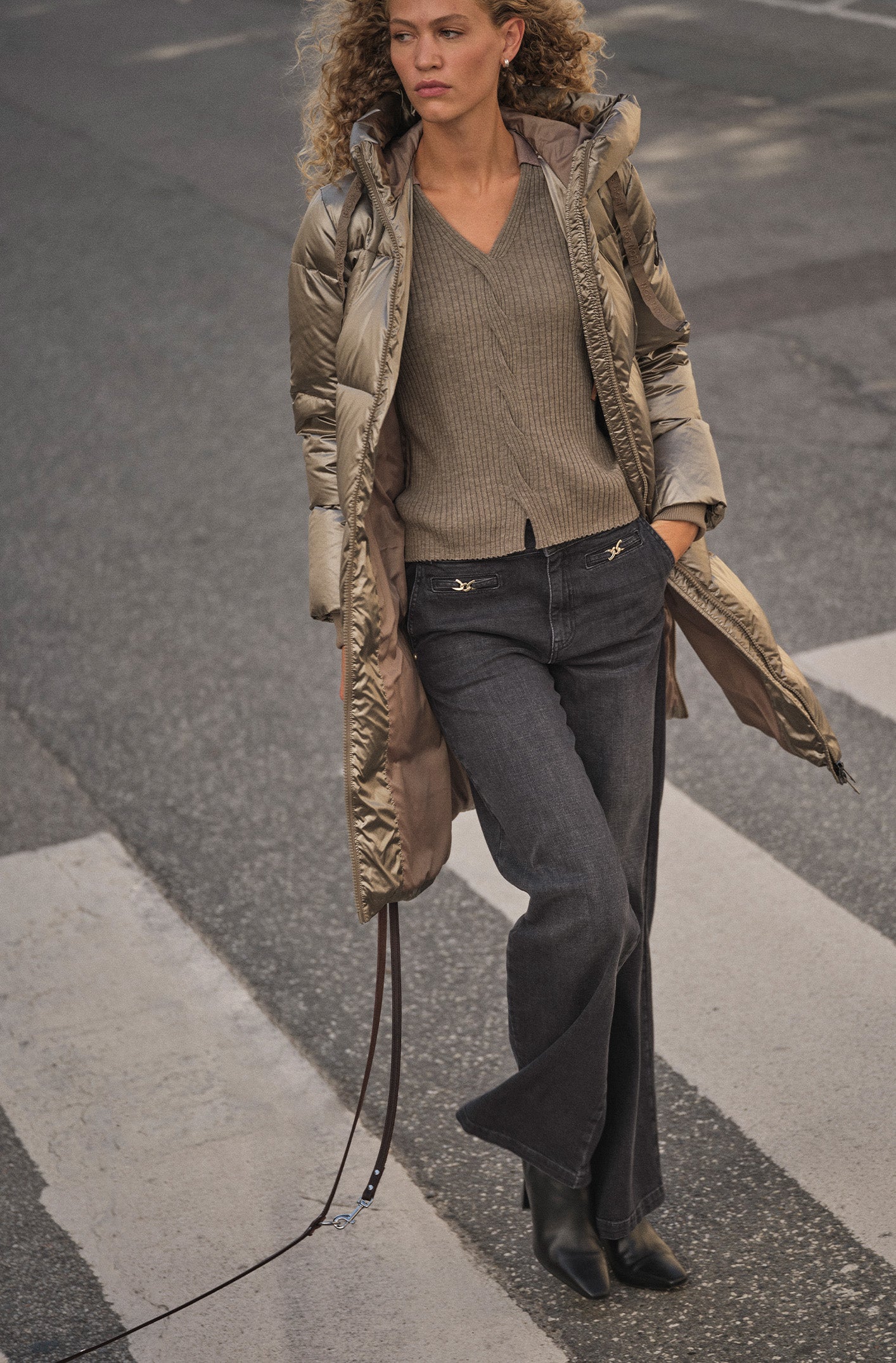 Nova Metallic Down Jacket | Brindle | Jakke fra Mos Mosh - Image 5