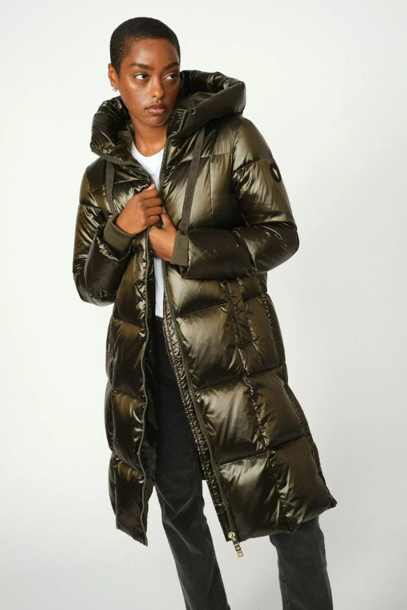 Nova Metallic Down Jacket | Forest Night | Jakke fra Mos Mosh - Image 3