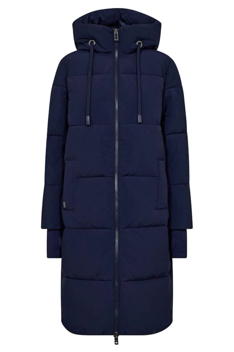 Ollie Terma Long Coat | Maritime Blue | Jakke fra Mos Mosh - Image 2