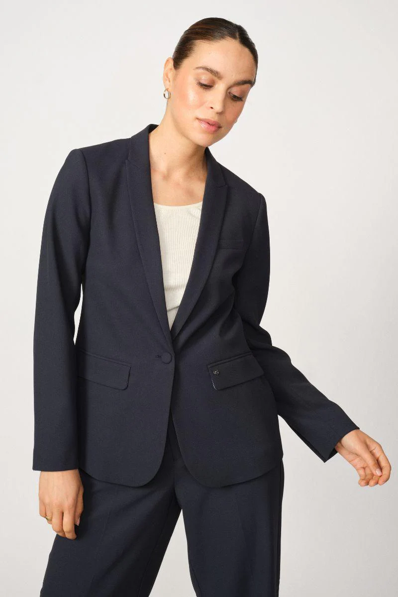 Phoebe Miley Blazer | Salute Navy | Blazer fra Mos Mosh - Image 14