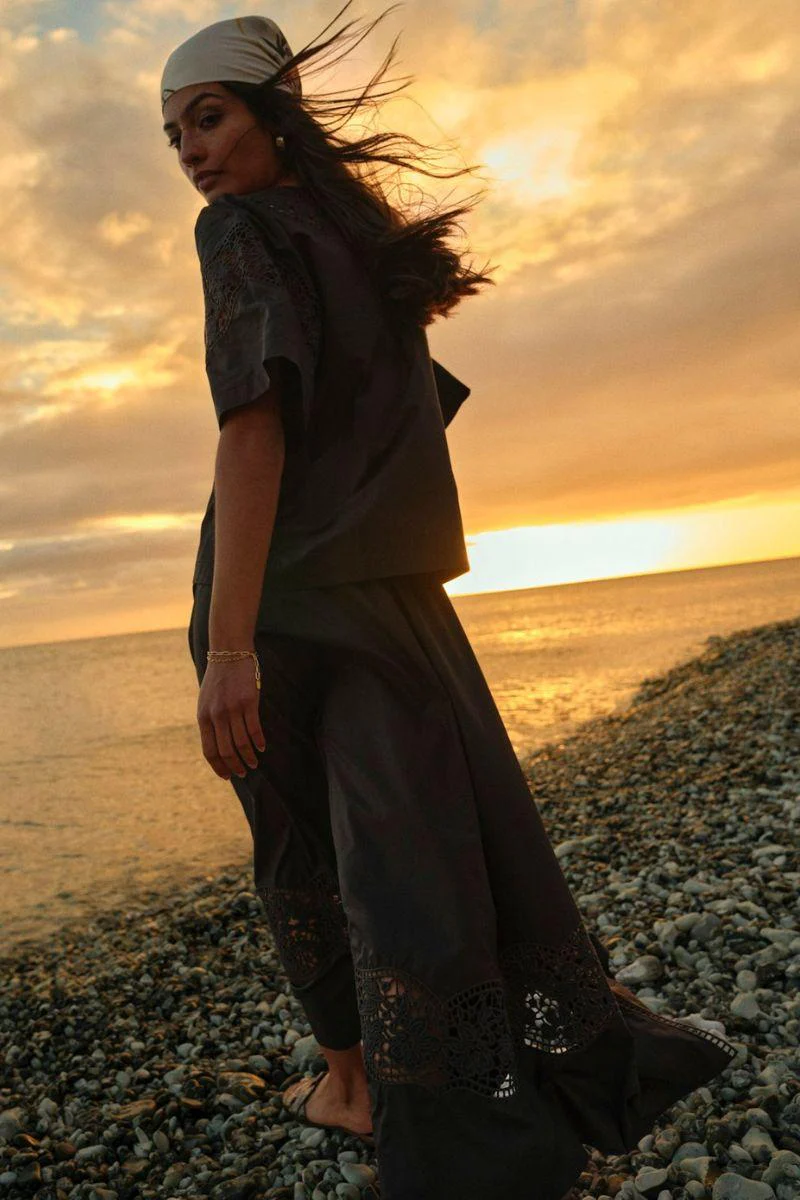 Redu Cotoni Skirt | Black | Nederdel fra Mos Mosh - Image 10
