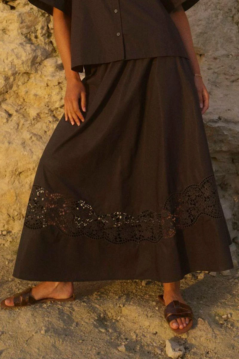 Redu Cotoni Skirt | Black | Nederdel fra Mos Mosh - Image 5