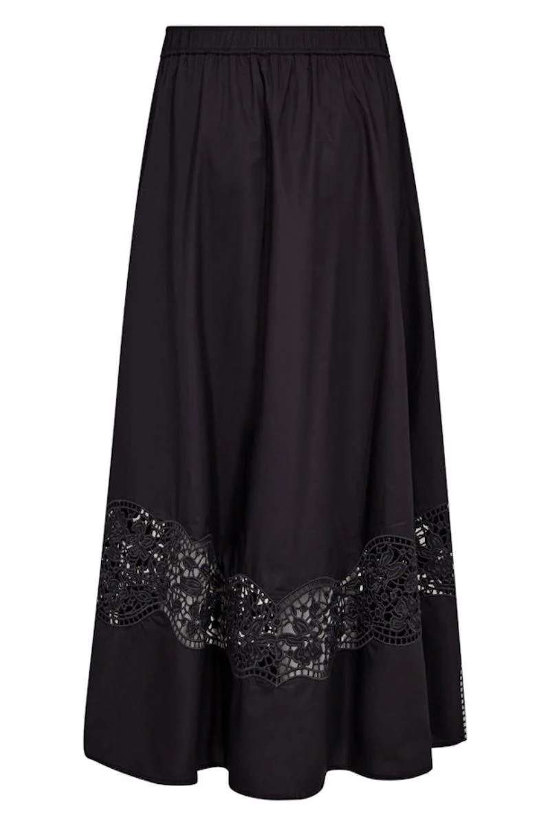 Redu Cotoni Skirt | Black | Nederdel fra Mos Mosh - Image 7