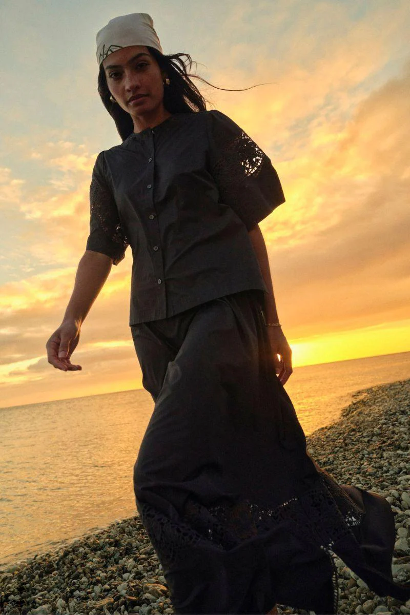 Redu Cotoni Skirt | Black | Nederdel fra Mos Mosh - Image 8