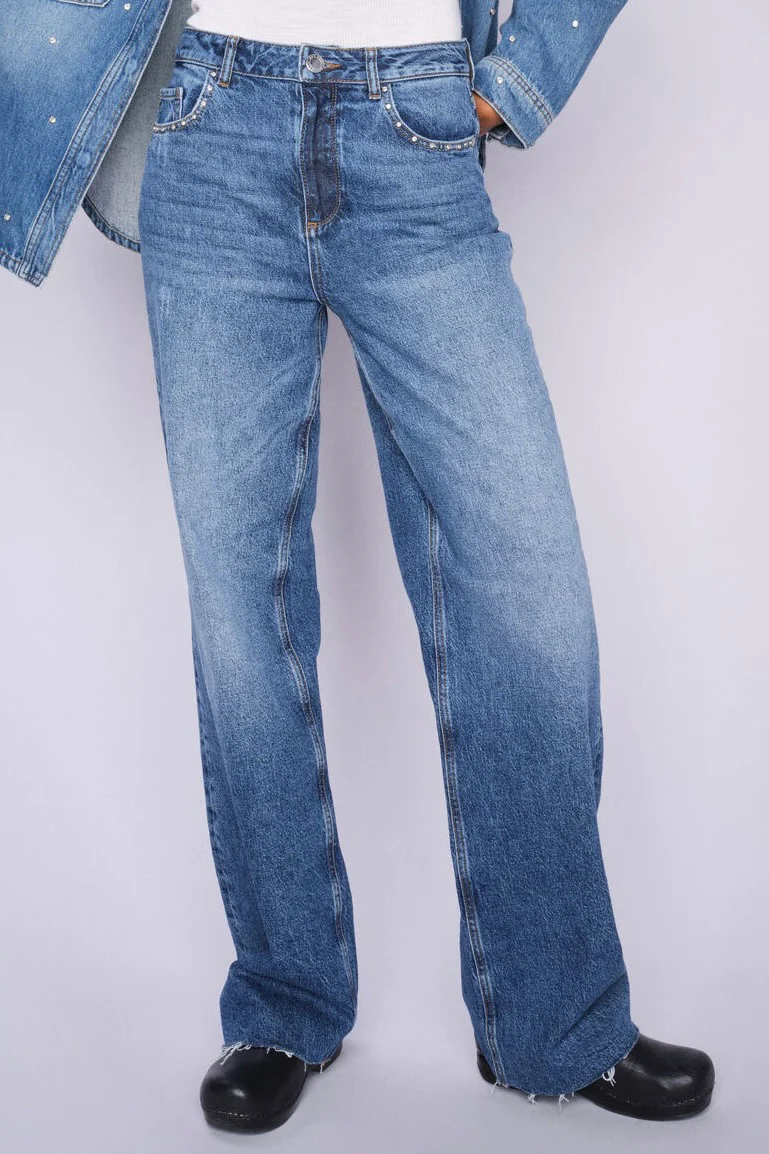 Relee Chrome Jeans Long | Mid Blue | Jeans fra Mos Mosh