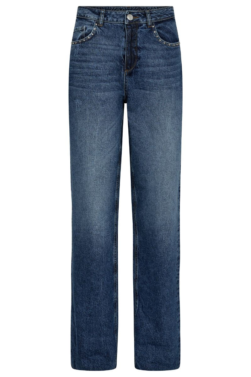 Relee Chrome Jeans Long | Mid Blue | Jeans fra Mos Mosh - Image 3