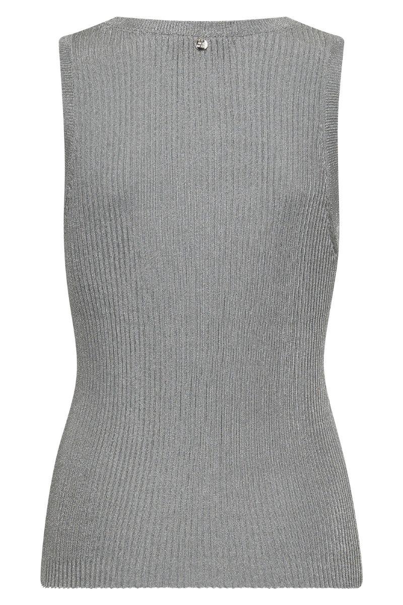 Relena Imanja Knit Tank Top | Silver | Strik fra Mos Mosh - Image 4
