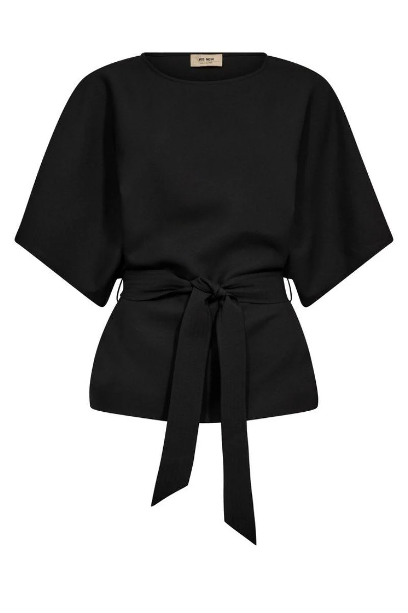 Rikala Miley Blouse | Black | Bluse fra Mos Mosh - Image 2