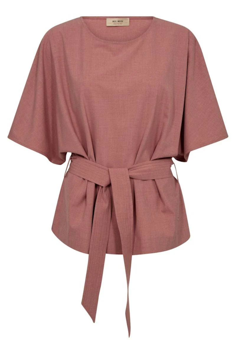 Rikas Roy Blouse | Dusty Rose | Bluse fra Mos Mosh - Image 2