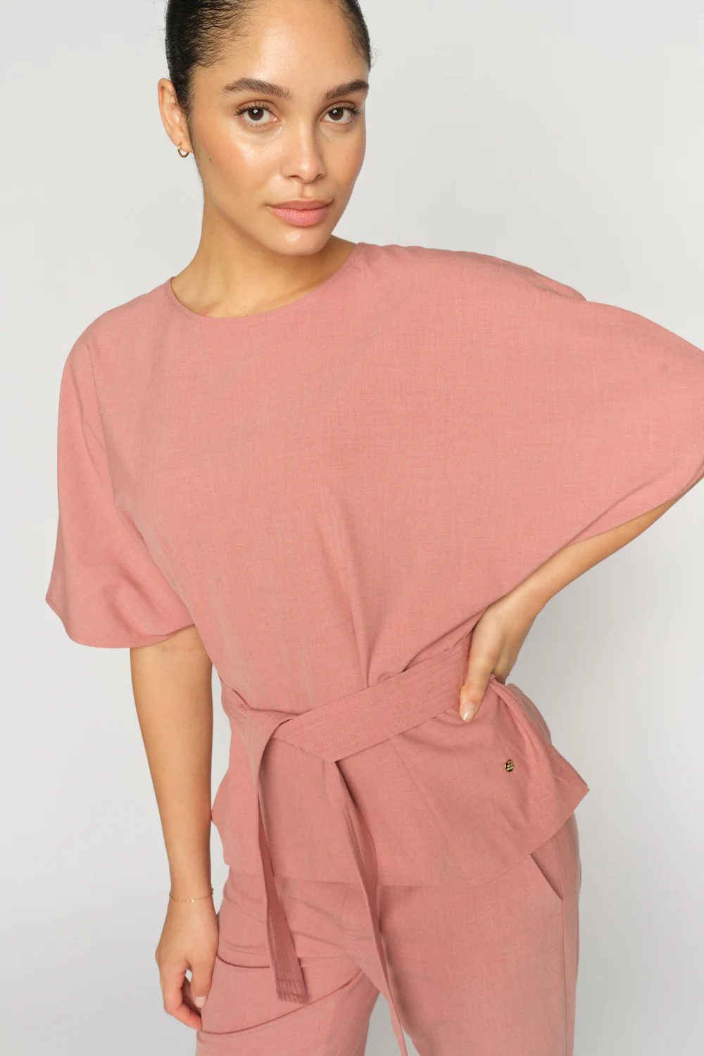 Rikas Roy Blouse | Dusty Rose | Bluse fra Mos Mosh - Image 3