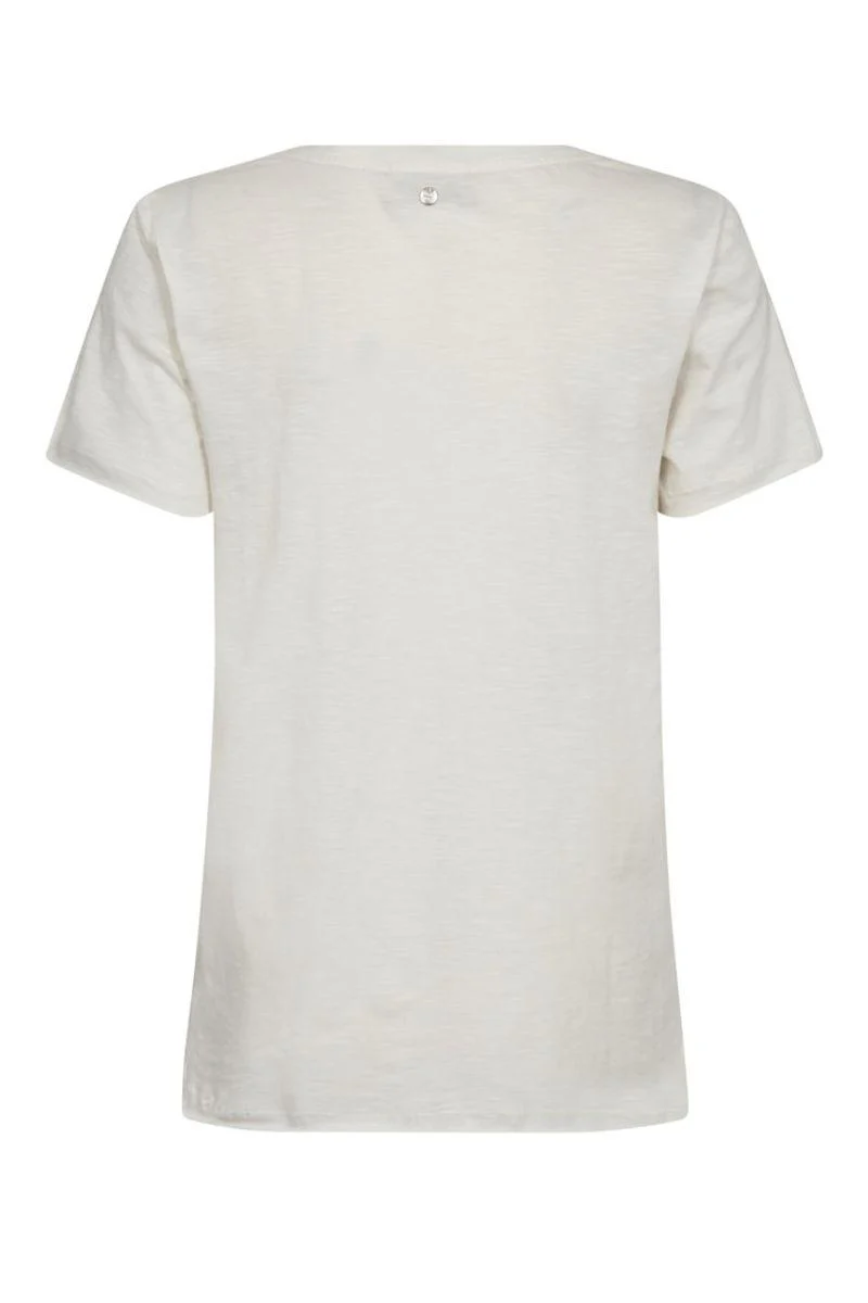 Romi Gethi O-SS Glam Tee | Ecru | T-Shirt fra Mos Mosh - Image 4