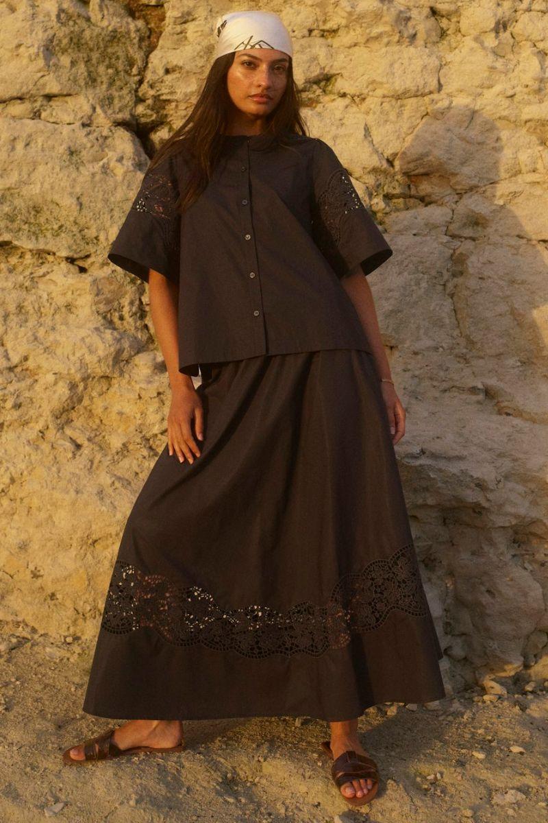 Rooma Cotoni Shirt | Black | Skjorte fra Mos Mosh - Image 4