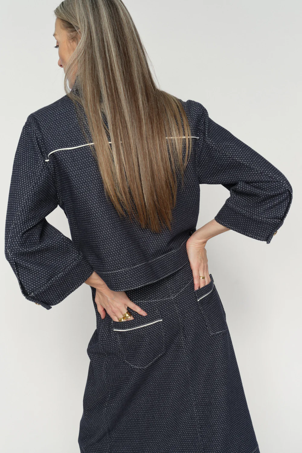 Rosalyn Jaxx Jacket | Salute Navy | Jakke fra Mos Mosh - Image 7