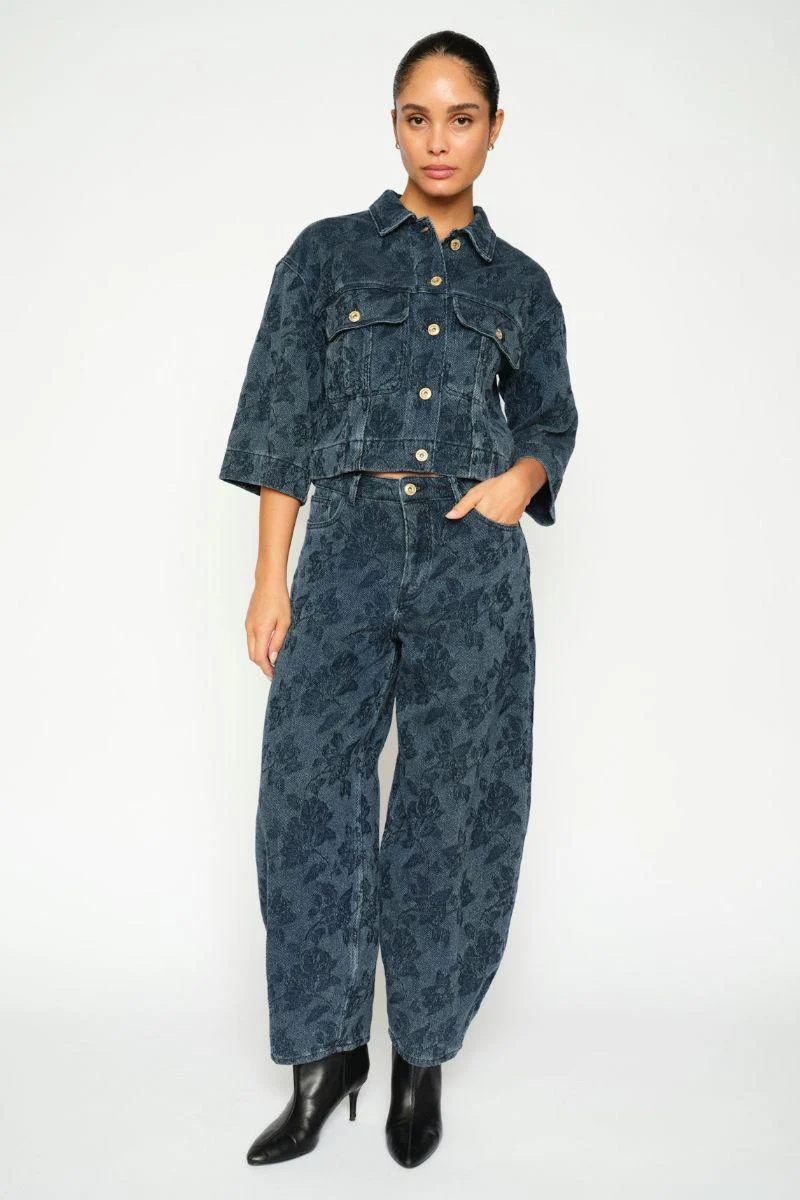 Rosy Floret Jeans Ankle | Blue | Jeans fra Mos Mosh - Image 3
