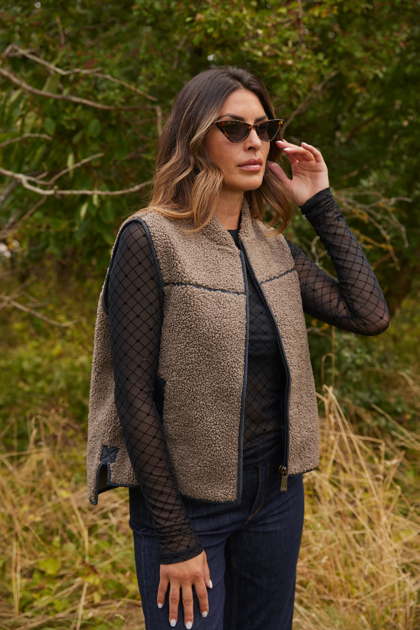 Rowe Teddy Vest | Falcon | Vest fra Mos Mosh - Image 4