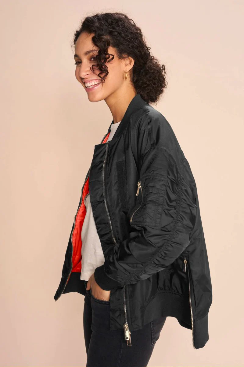 Ruby Bomber Jacket | Black | Jakke fra Mos Mosh - Image 3
