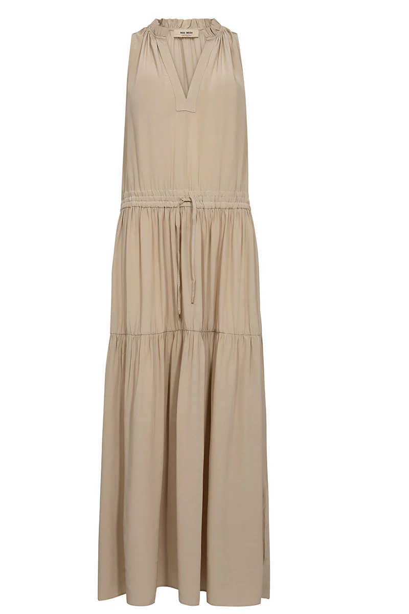 Sabri SL Solida Dress | Cement | Kjole fra Mos mosh
