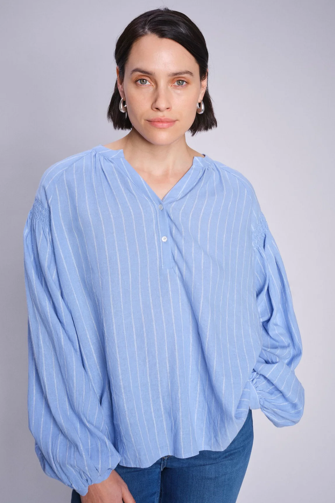 Safi Blouse | Hydrangea | Bluse fra Mos Mosh - Image 6