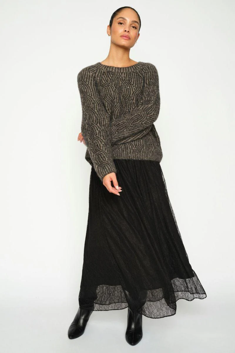 Salinta Lace Skirt | Black | Nederdel fra Mos Mosh - Image 3