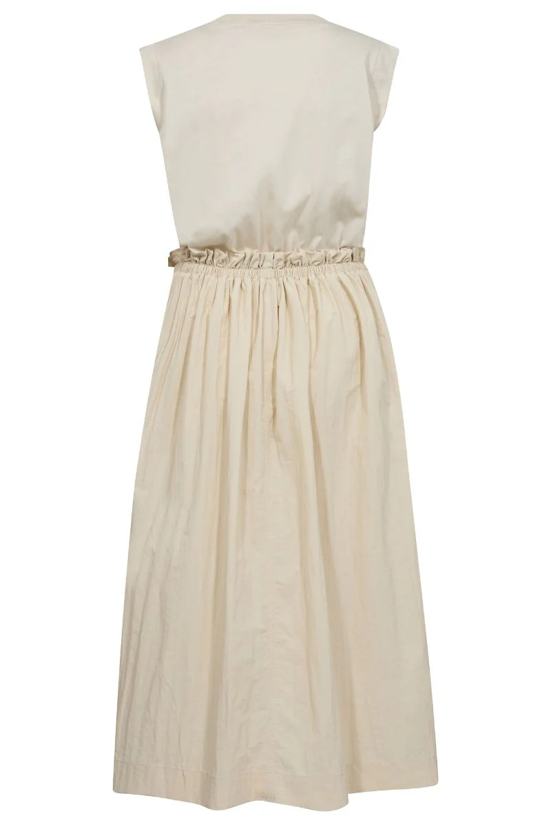 Sazha Mix Dress| Ecru | Kjole fra Mos Mosh - Image 4