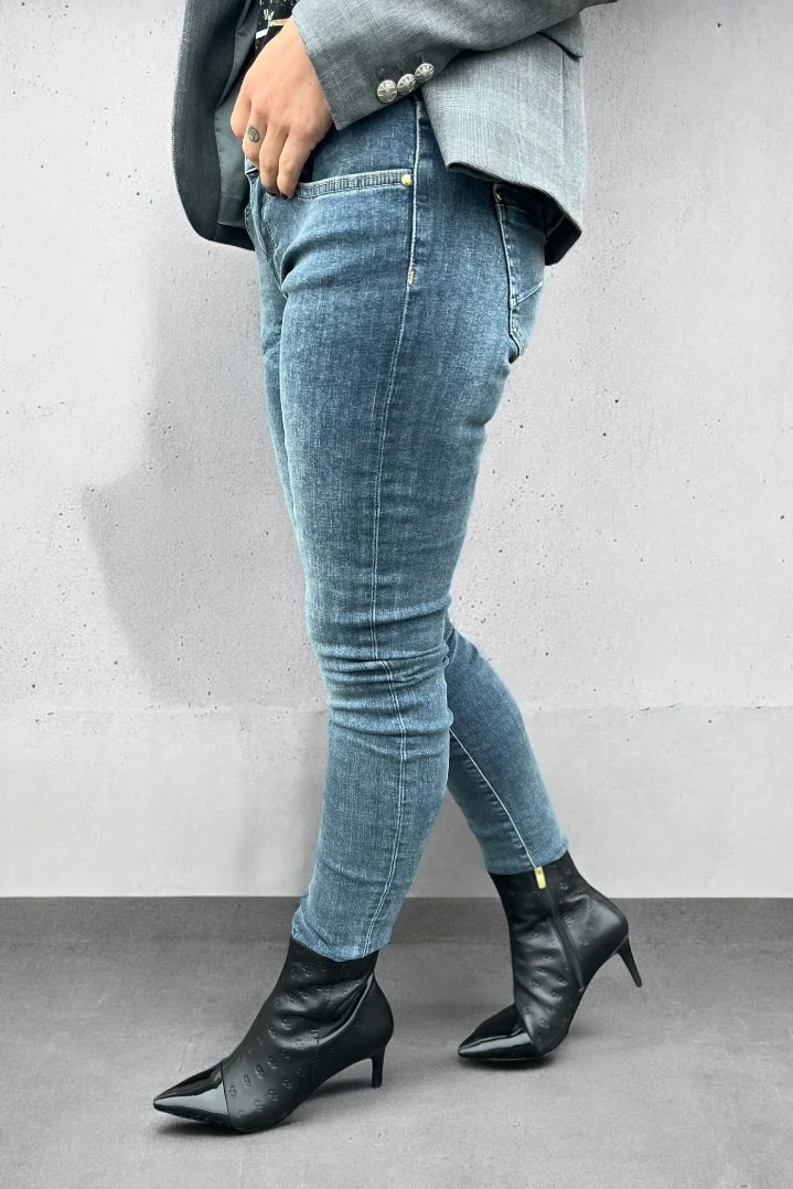 Sumner Ida Chain Jeans | Blue | Jeans fra Mos Mosh - Image 10
