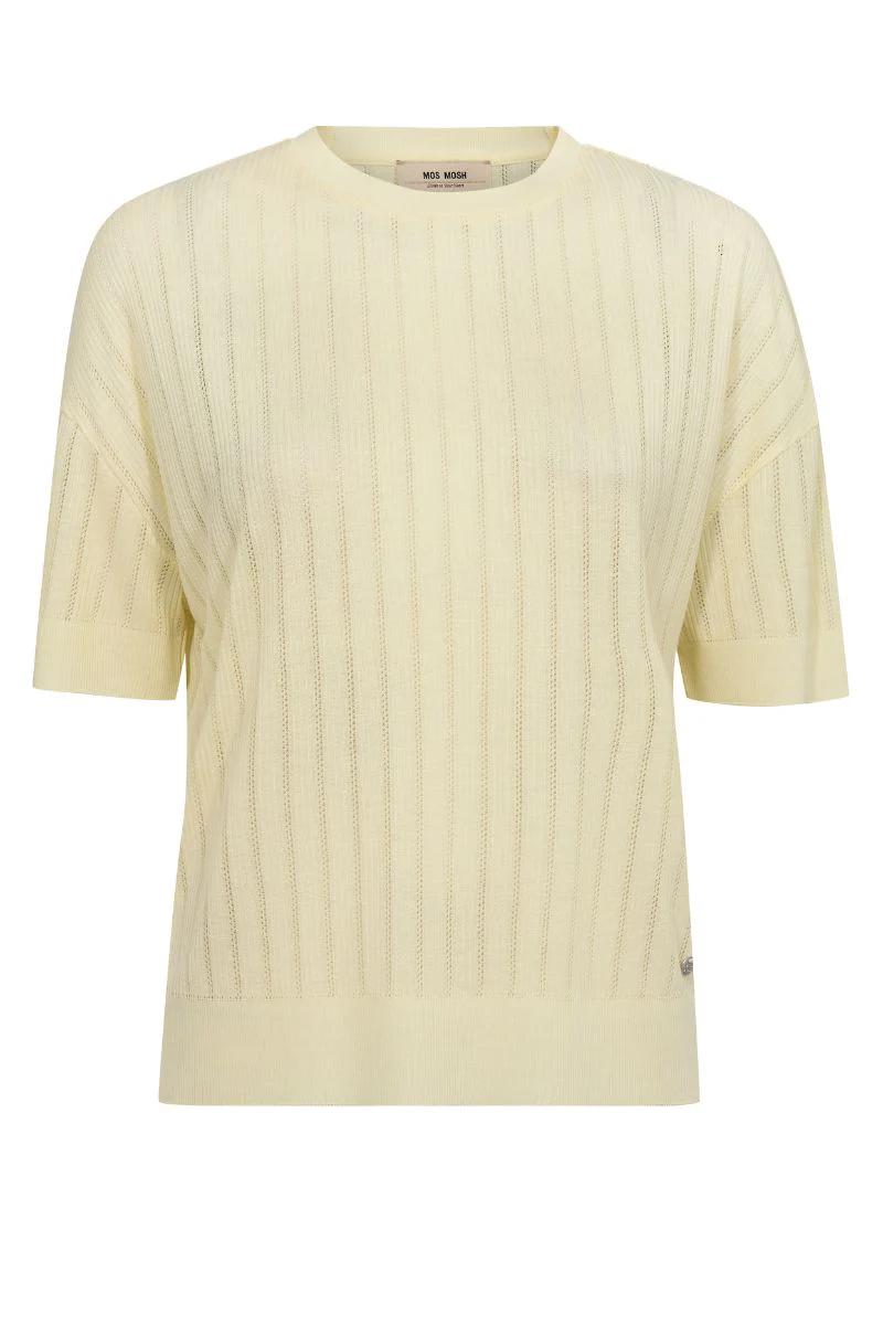 Swann O-SS Spring Tee | French Vanilla | T-shirt fra Mos Mosh
