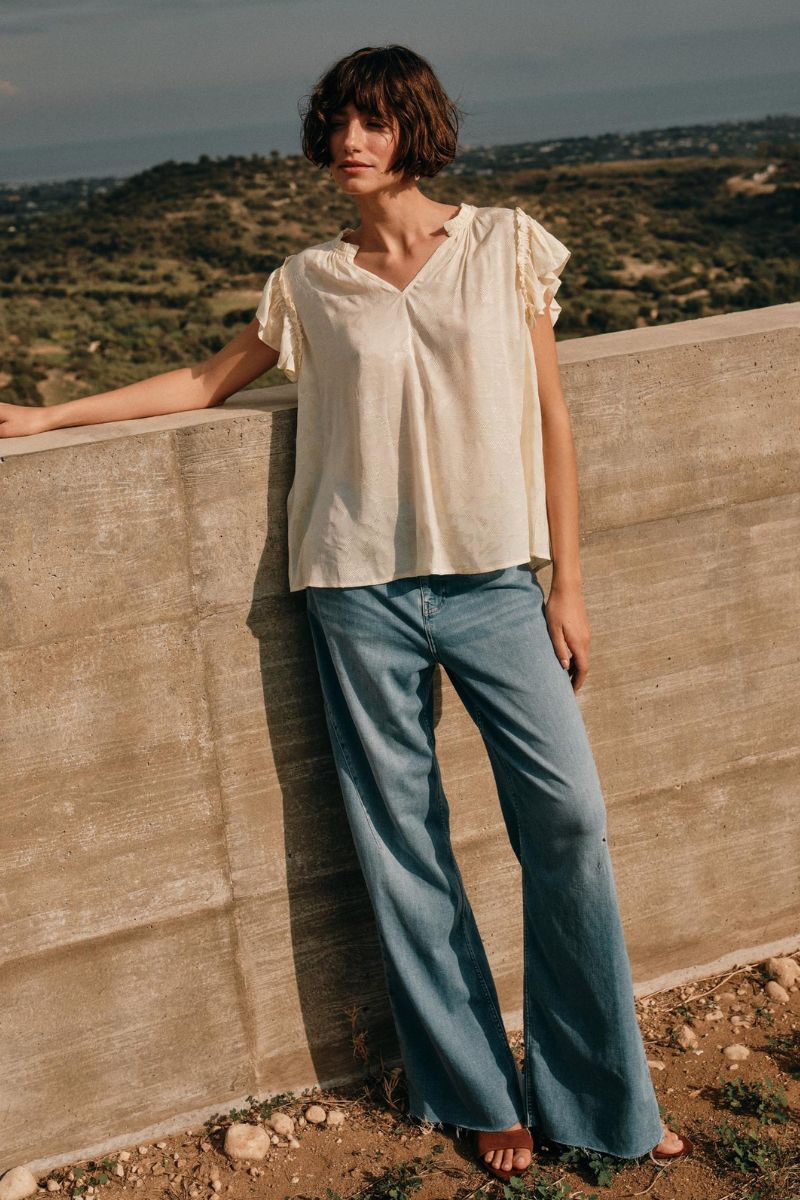 Tea Vito Blouse | Lemon Icing | Bluse fra Mos Mosh - Image 3