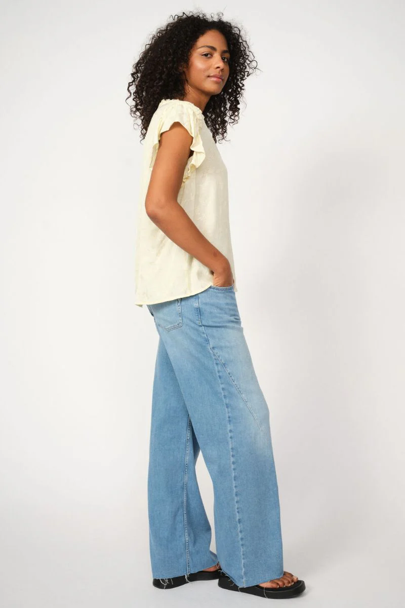 Tea Vito Blouse | Lemon Icing | Bluse fra Mos Mosh - Image 7