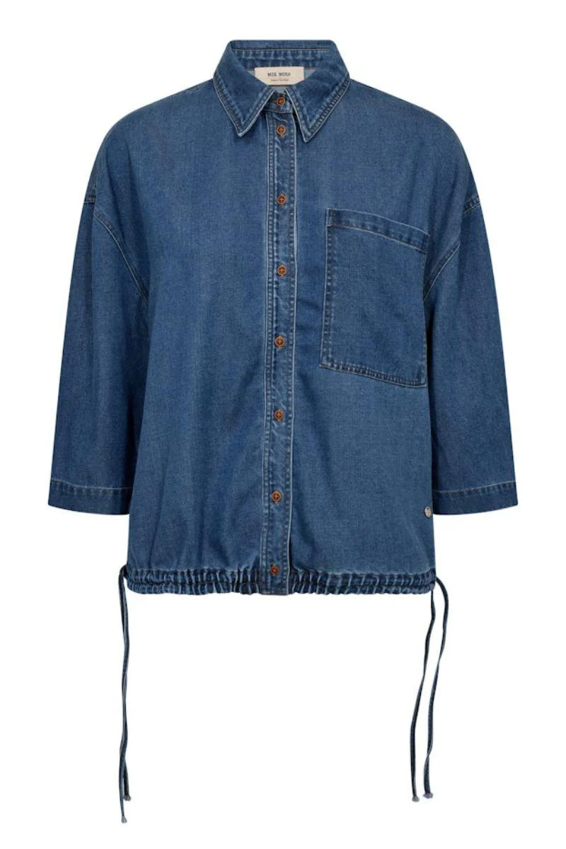 Tessa Lich Shirt | Blue | Skjorte fra Mos Mosh - Image 2