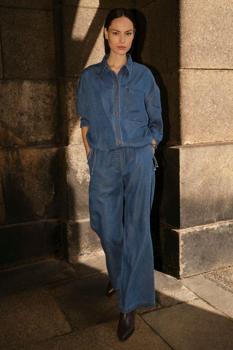 Tessa Lich Shirt | Blue | Skjorte fra Mos Mosh - Image 3