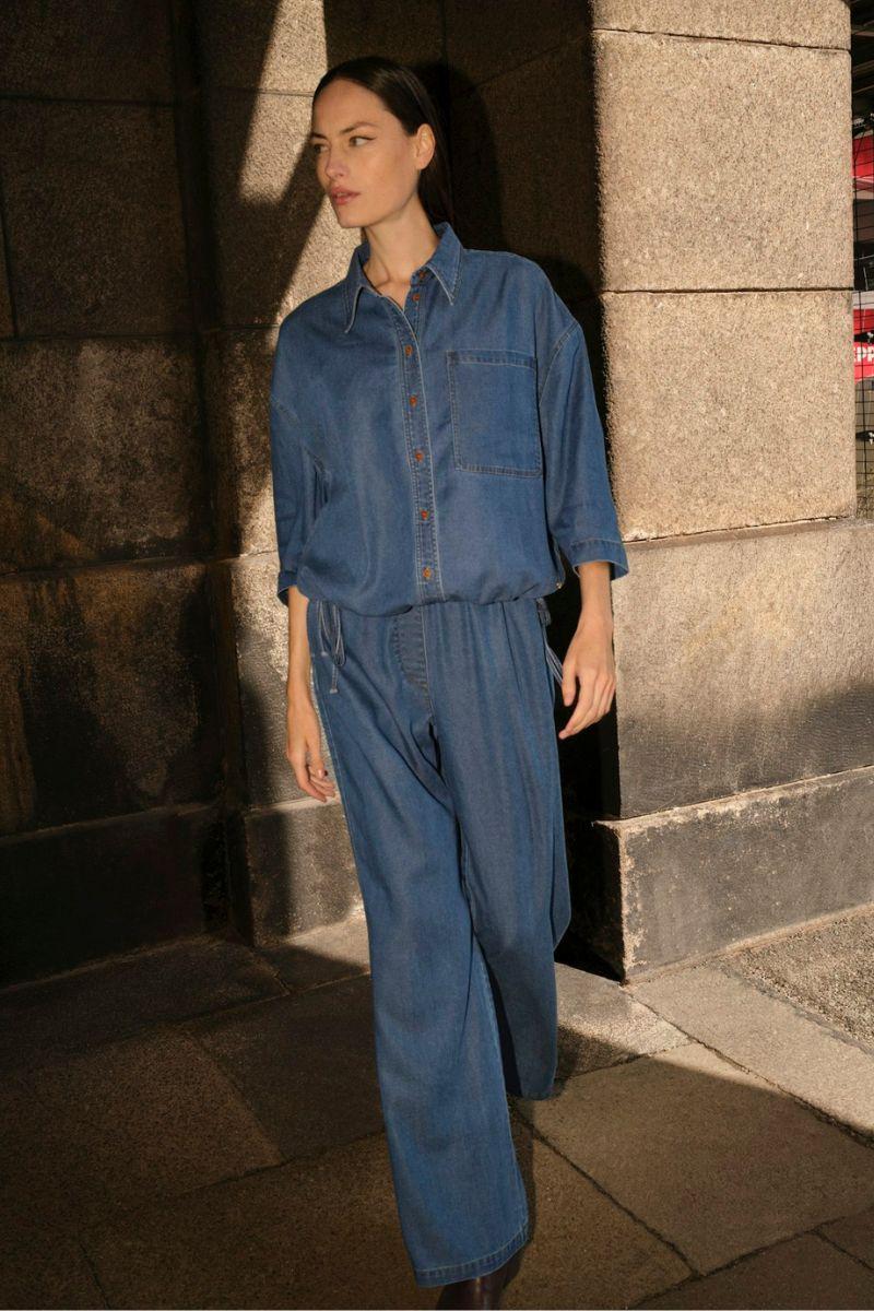 Tessa Lich Shirt | Blue | Skjorte fra Mos Mosh - Image 6