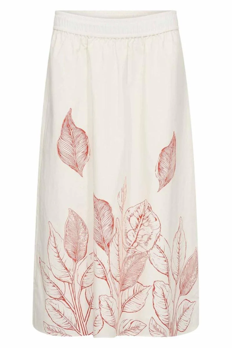 Tessan Monochrome Skirt | Ecru | Nederdel fra Mos Mosh - Image 2