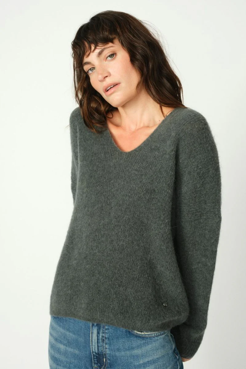 Thora V-Neck Knit | Urban Chic | Strik fra Mos Mosh - Image 3