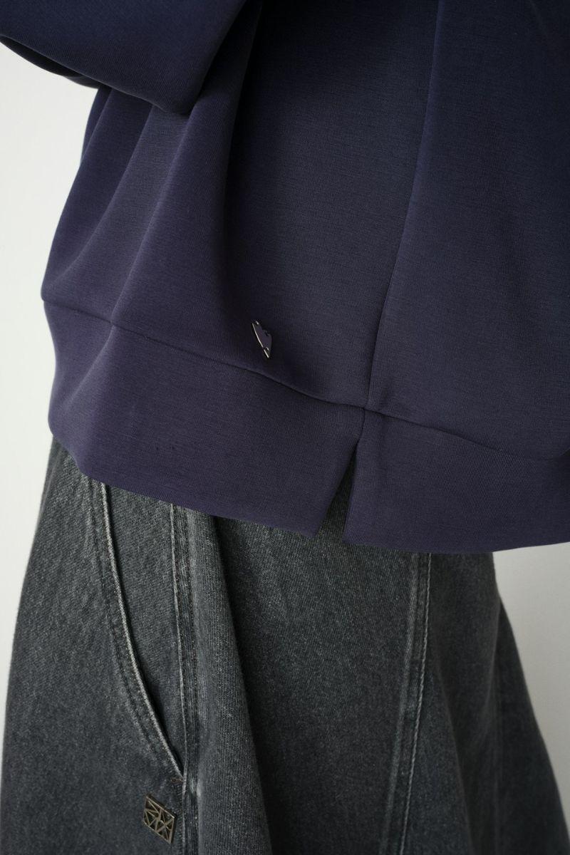 Vada Polo Sweatshirt | Maritime Blue | Bluse fra Mos Mosh - Image 5