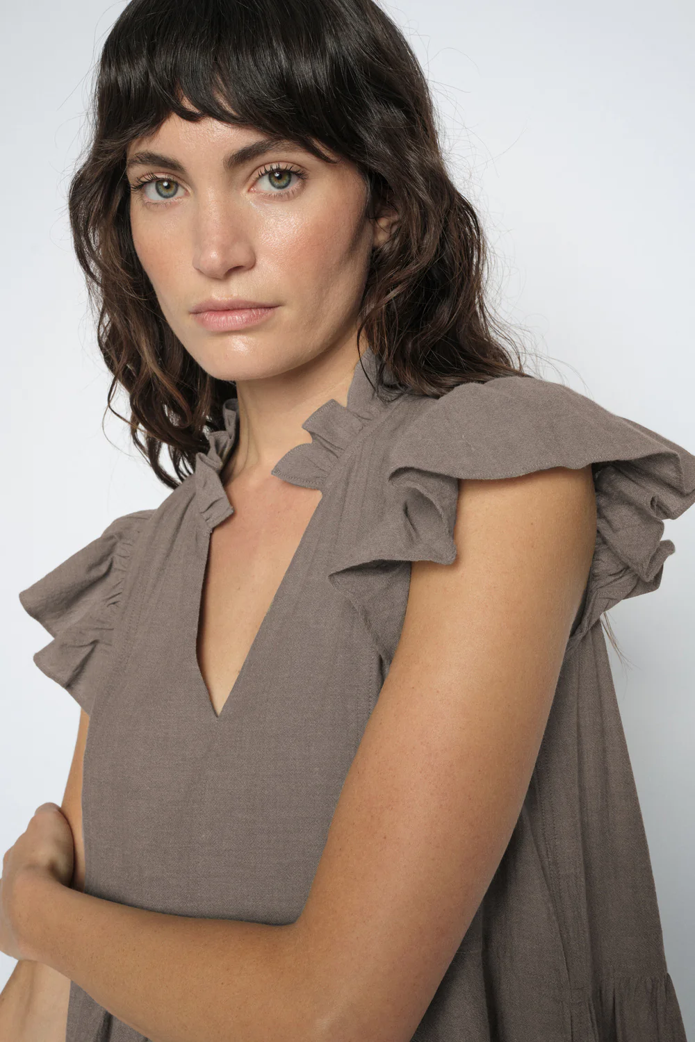 Waldy Izha Dress | Chocolate Chip | Kjole fra Mos Mosh - Image 4
