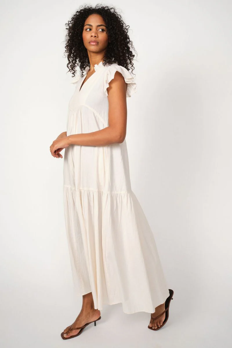 Waldy Izha Dress | Ecru | Kjole fra Mos Mosh