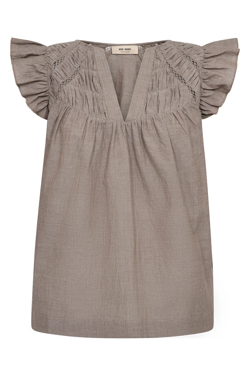 Woda Izha Blouse | Chocolate Chip | Bluse fra Mos Mosh - Image 2
